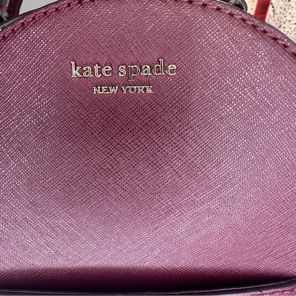 Kate Spade Cameron Mini Convertible Leather Backpack Cherrywood - Picture 9 of 10